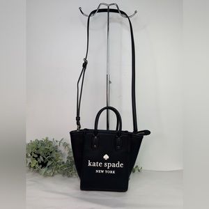 KATE SPADE Ella Pebbled Leather Mini Tote Black